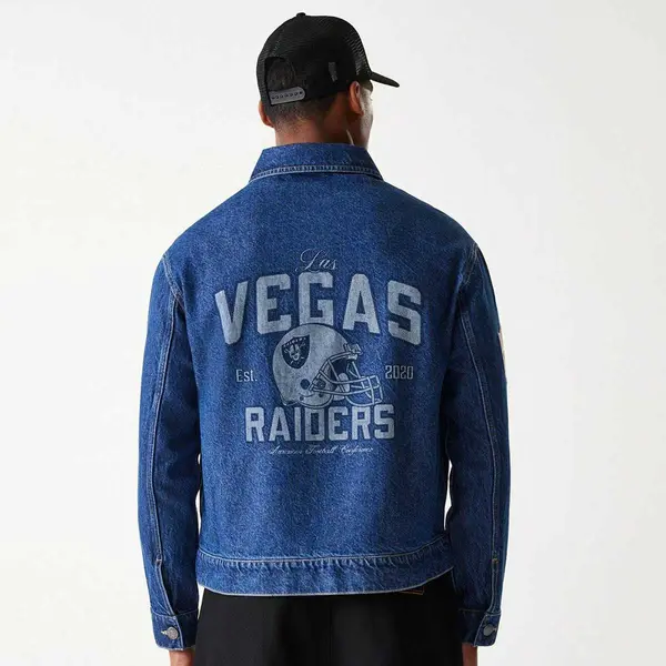 new era NFL Las Vegas Raiders Denim Jacket