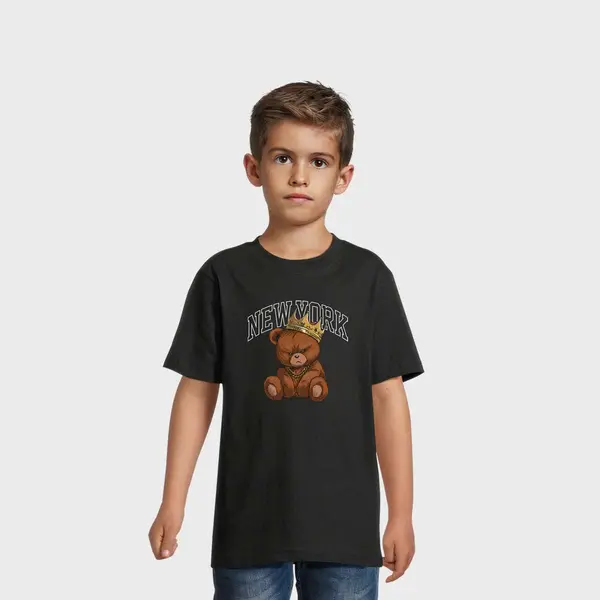 Mister Tee - Kids NY Crowned Bear Tee