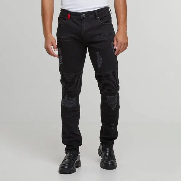 2Y STUDIOS Oscar Ripped Slim Fit Jeans