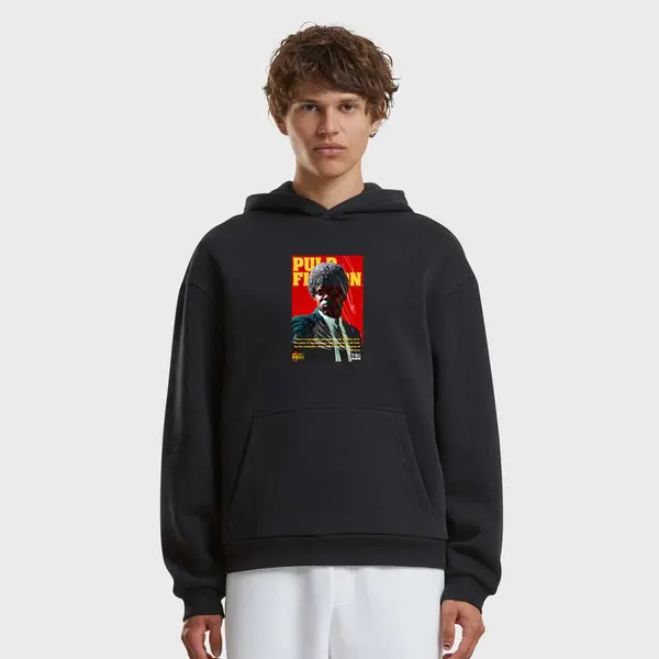 mister tee Pulp Fiction Jules Magazine Cover Fluffy Hoody