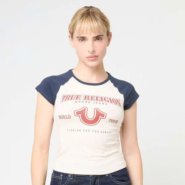 True Religion Raglan Baby Tee