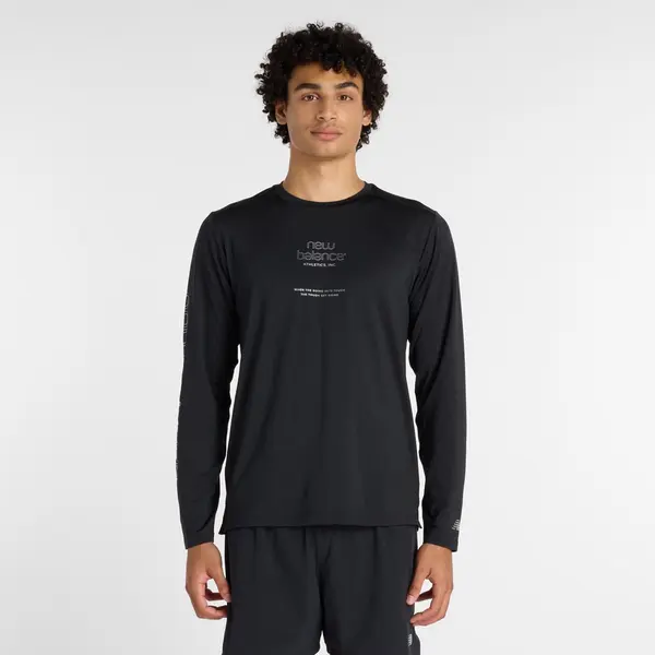 New Balance Reflective Poly Long Sleeve T-Shirt