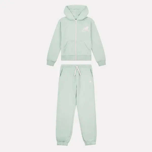 New Balance Set Stacked Logo French Terry Zip Hoodie and Jogger