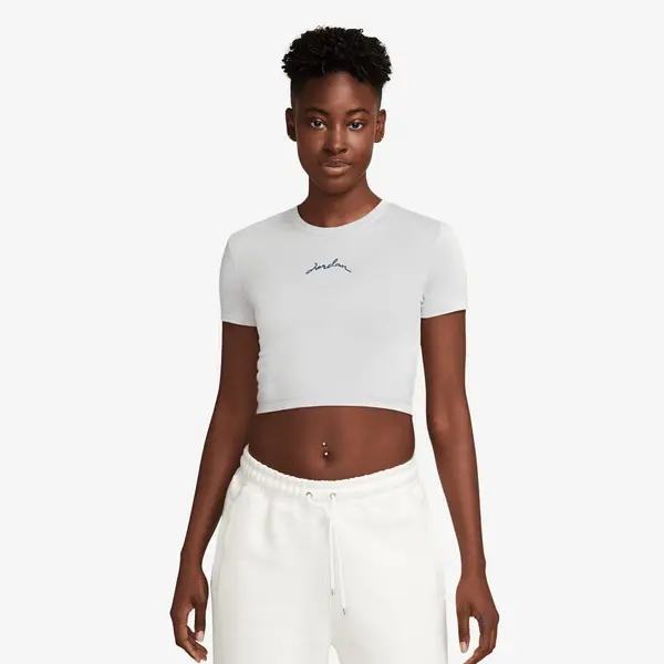Jordan Short Sleeve Graphics Slim Crop Tee