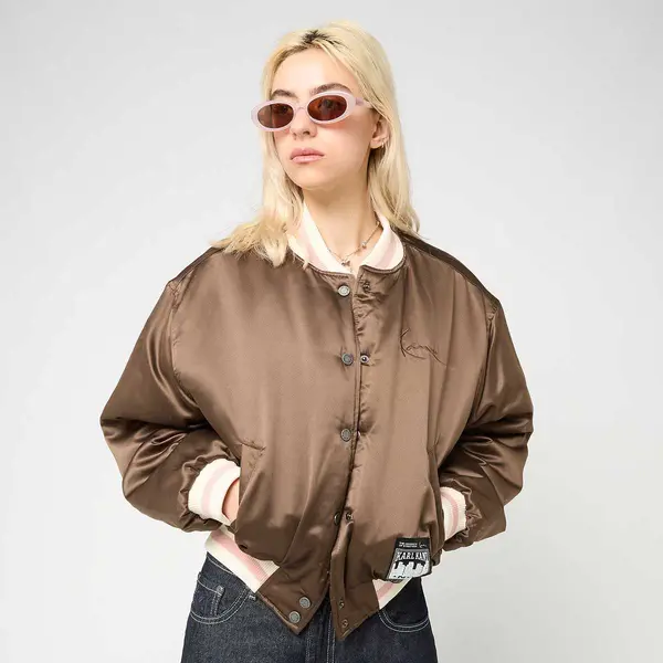 Karl Kani Signature Bowling Jacket Brown