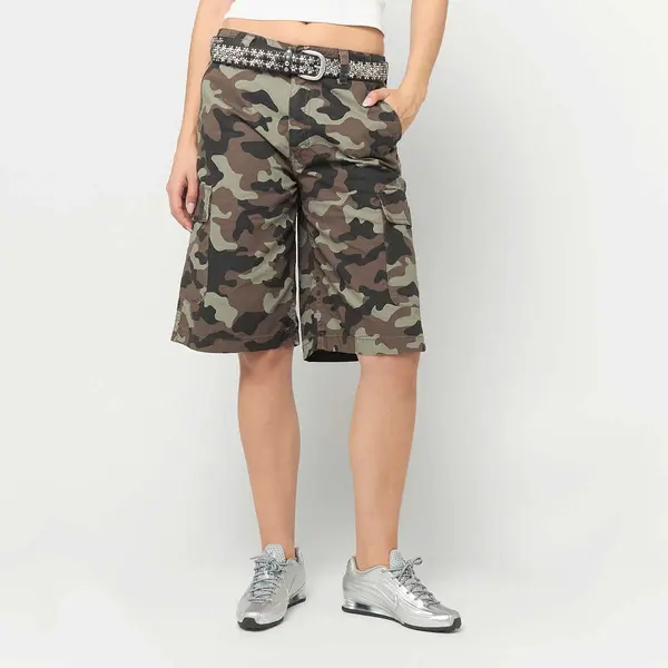Karl Kani Signature Camo Cargo Baggy Shorts