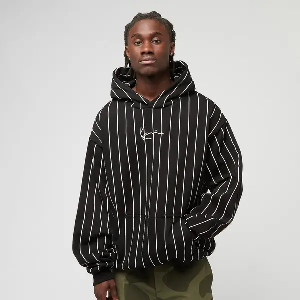 Karl Kani Signature Logo Pinstripe Oversized Hoodie