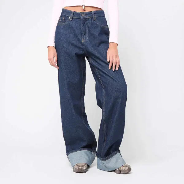 Karl Kani Signature Rinsed Straight Leg Denim Pants