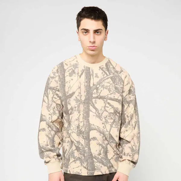 Karl Kani Signature Wood Camo Waffle Longsleeve