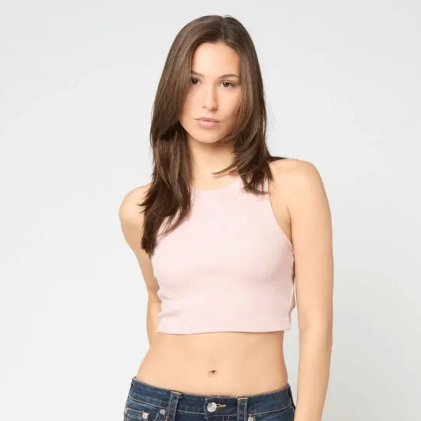 Karl Kani Slogan Rib Cropped Racer Top