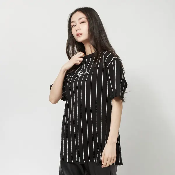 Karl Kani Small Signature Essential Pinstripe OS Tee
