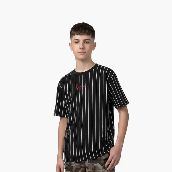 Karl Kani Small Signature Essential Pinstripe Tee Junior