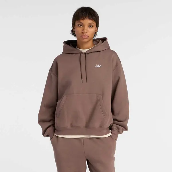 New Balance SPORT ESSENTIALS FLEECE HOODIE blue agate (423)