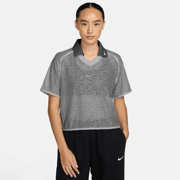 Nike Sportswear Loose Lace Polo Jersey Top