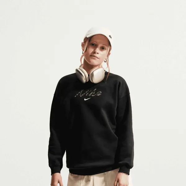 Jordan Sportswear Studio Fleece Oversized Crew All-Over-Print
