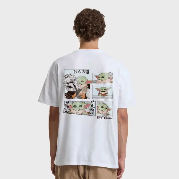 mister tee Star Wars Mandalorian Anime Loose Tee