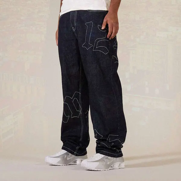 125mm x SNIPES Straight Leg Raw Denim 125mm x SNIPES