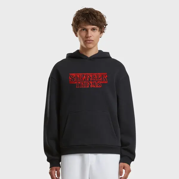mister tee Stranger Things Neon Sign Fluffy Hoody