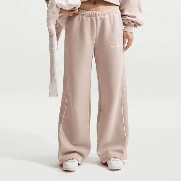 Nike Studio Fleece Medium Weight Mid-Rise Wide Leg