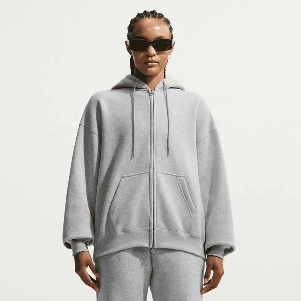 Nike Studio Fleece Medium Weight Oversized Full-Zip Hoodie
