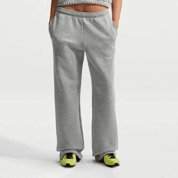 Nike Studio Fleece Mid-Waist Open-Hem Pant