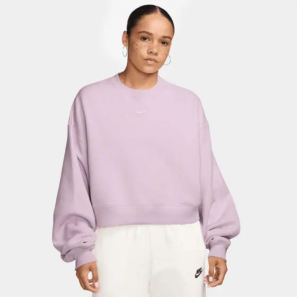 Nike Studio Fleece Oversized Cropped Crew
