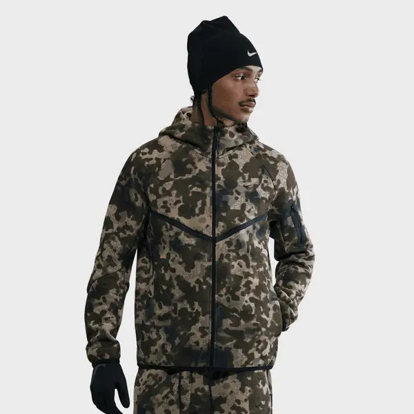 Nike Tech Full-Zip Fleece Camo Windrunner Jacket