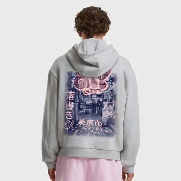 mister tee Tokyo City Life Fluffy Zip Hoody