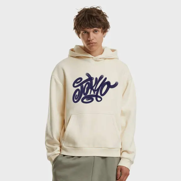 mister tee Tokyo Tagged Graffiti Fluffy Hoody