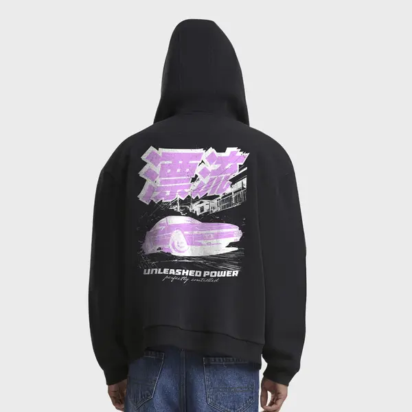 mister tee Unleashed Power Fluffy Zip Hoody