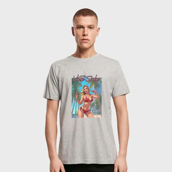 mister tee Vice Side Oversize Tee