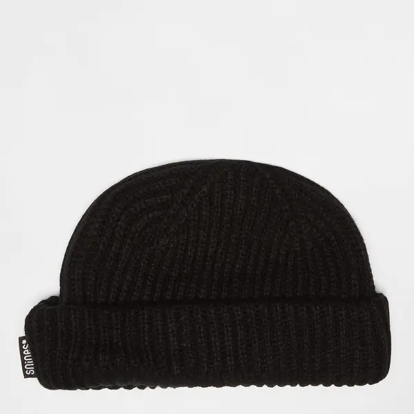 SNIPES Woven Flag Label Basic Fisherman Beanie black