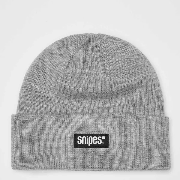 SNIPES Woven Label Basic Logo Beanie