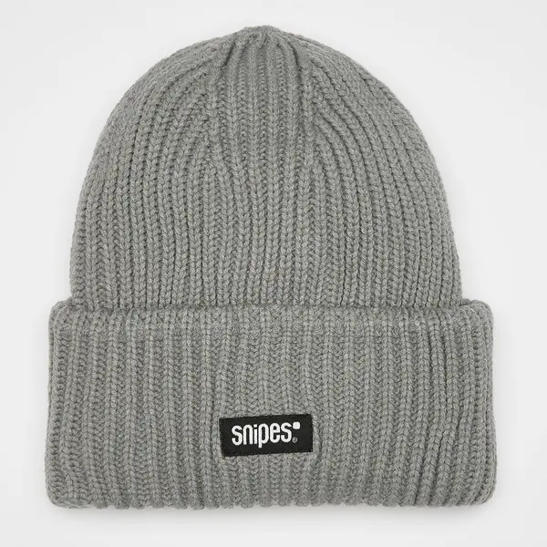SNIPES Woven Logo Knit Beanie