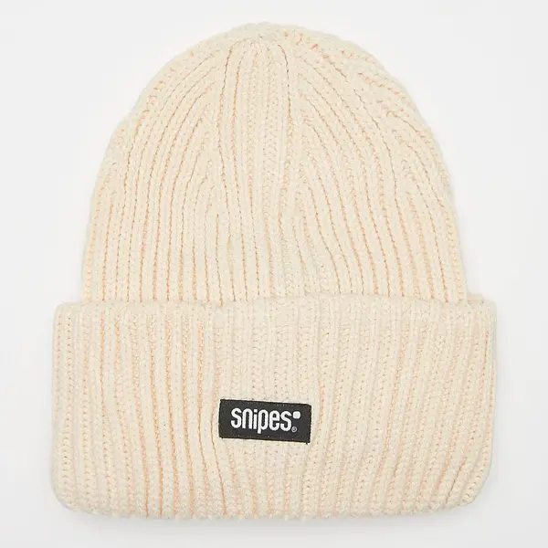 SNIPES Woven Logo Knit Beanie