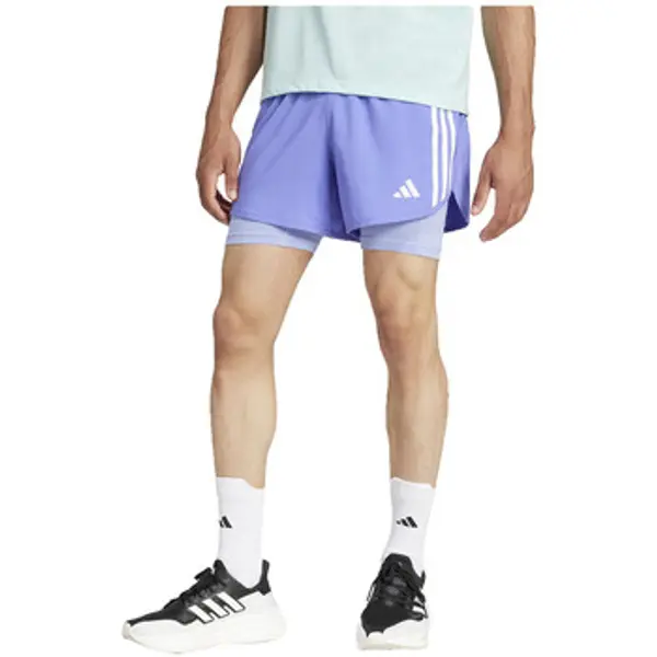 adidas adidas  Bermude i kratke hlače Short  Own The Run 3 Stripes AEROREADY bleu  adidas