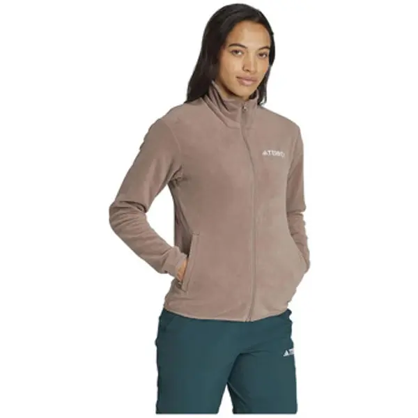 adidas adidas  Flisevi Veste en polaire  100% Polyester Recyclé marron  adidas