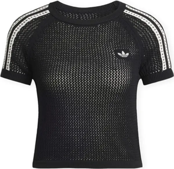 adidas adidas  Majice kratkih rukava T-Shirt Crochet - Black  adidas