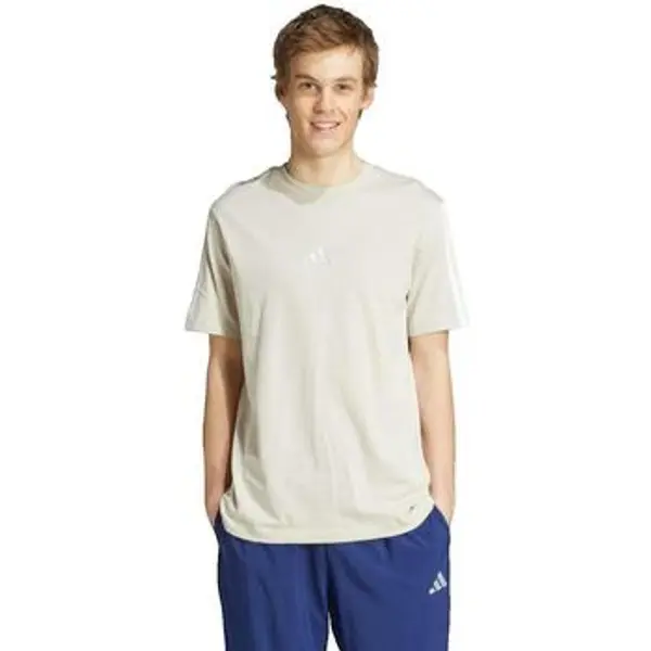 adidas adidas  Majice / Polo majice T-shirt  Essentials 3 Stripes beige  adidas