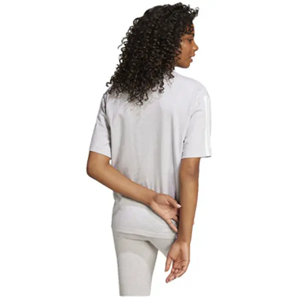 adidas adidas  Majice / Polo majice T-shirt  Essentials 3 Stripes gris 100% coton  adidas