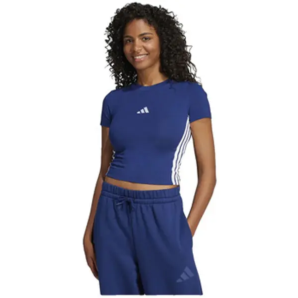 adidas adidas  Majice / Polo majice T-shirt  Essentials 3 Stripes slim femme bleu  adidas