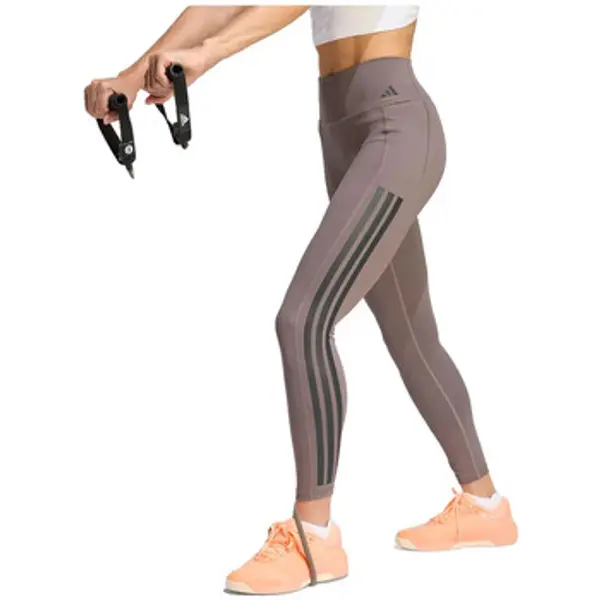 adidas adidas  Tajice Leggings  Optime Workout 3 Stripes 7/8 haute taille  adidas