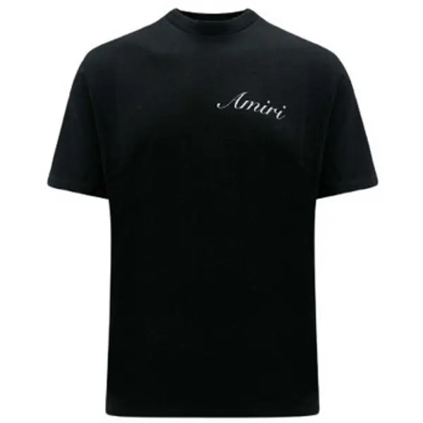 Amiri Amiri  Majice kratkih rukava SCRIPT LOGO TEE BLACK  Amiri