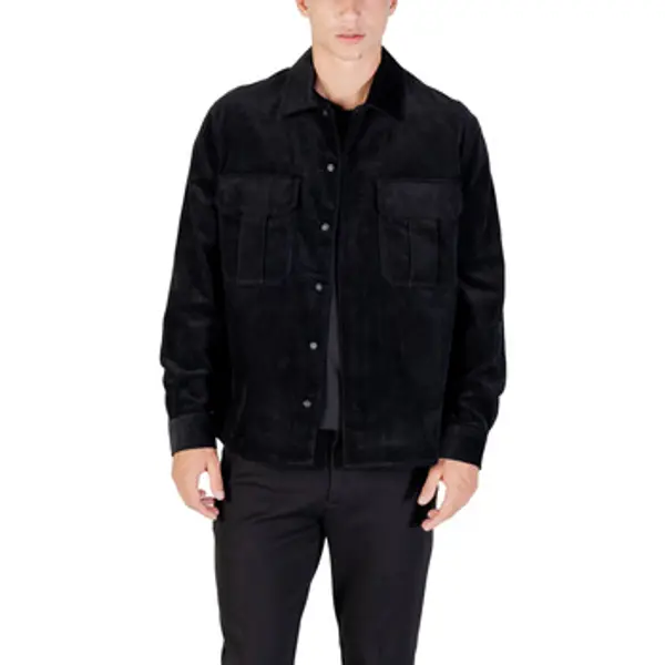 Antony Morato Antony Morato  Košulje dugih rukava REGULAR FIT WITH LOGOED METAL BADGE MMSL00770-FA300030  Antony Morato