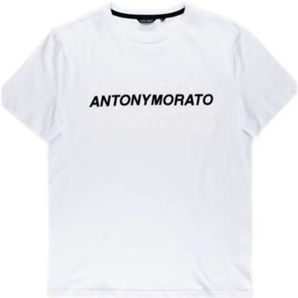 Antony Morato Antony Morato  Majice kratkih rukava Tshirt Męski Super Slim Fit White  Antony Morato