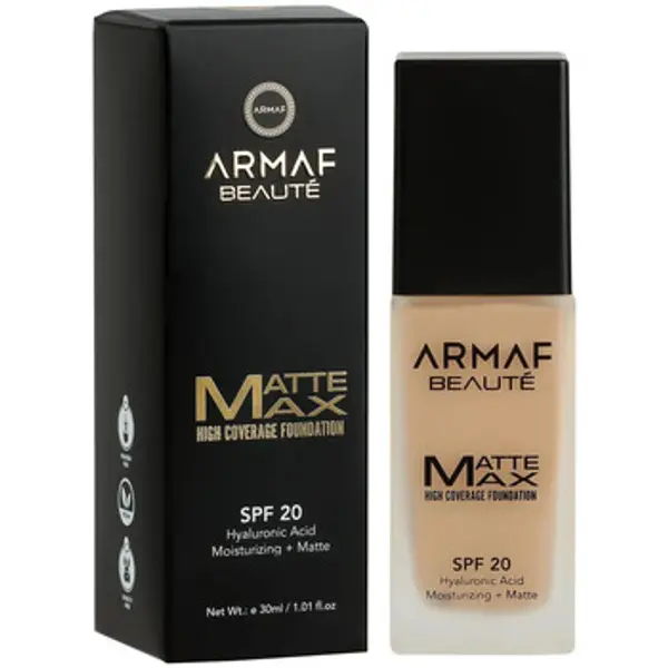 Armaf Armaf  Tekući puderi i primeri Matte Max High Coverage Foundation SPF 20 - 10 Maple  Armaf