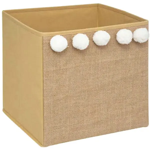 Atmosphera Atmosphera  Košare i kutije Panier  pompons couleur beige  Atmosphera