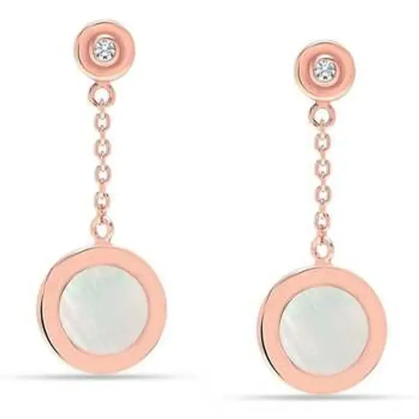 Bibei Bibei  Naušnice BIPE024-BAÑO ORO ROSA  Bibei