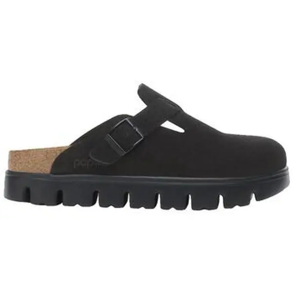 BIRKENSTOCK BIRKENSTOCK  Klompe Mules  Boston Chunky en velours noir  BIRKENSTOCK