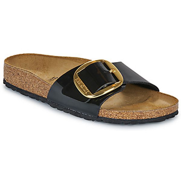 Birkenstock Birkenstock  Natikače Madrid Big Buckle BF Patent Black Gold  Birkenstock